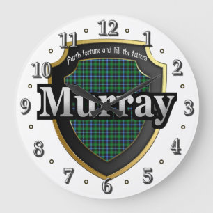 Clan Murray Tartan Scottish Dream Clock Grote Klok