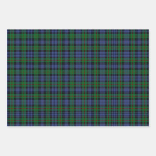 Clan Murray Tartanvariaties Inpakpapier Vel (Voorkant)