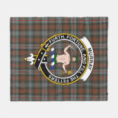 Clan Murray van Atholl met een verwekte tartaanpla Fleece Deken (Voorkant (Horizontaal))