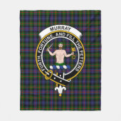 Clan Murray van Atholl Modern Tartan Pset Fleece Deken (Voorkant)