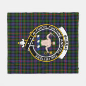 Clan Murray van Atholl Modern Tartan Pset Fleece Deken (Voorkant (Horizontaal))