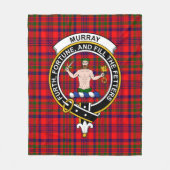 Clan Murray van Tulloch Tartan Plaid Fleece Deken (Voorkant)