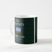 Clan Murray's oude Blair Castle Coffee Co. Koffiemok (Voorkant links)