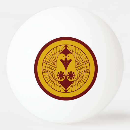 Clan Nanbu Crest (Kamon) Pingpongbal (Voorkant)