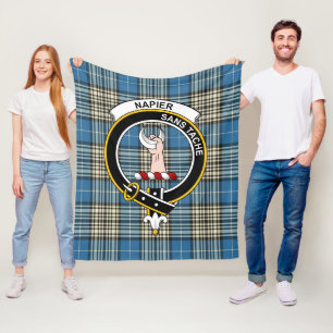 Clan Napier Ancient Tartan Pset Fleece Deken