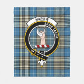 Clan Napier Ancient Tartan Pset Fleece Deken (Voorkant)