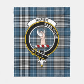 Clan Napier Modern Tartan Pset Fleece Deken (Voorkant)