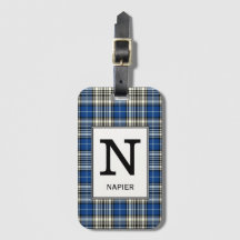 Clan Napier Tartan Monogrammed
