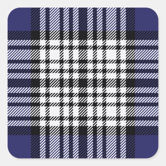 Clan Napier Tartan Vierkante Sticker (Voorkant)