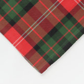Clan Nesbitt Crest Badge & Tartan Gepersonaliseerd Fleece Deken (Hoek)
