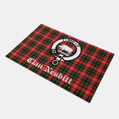 Clan Nesbitt Crest Badge & Tartan Persoonlijk Deurmat (Schuin)