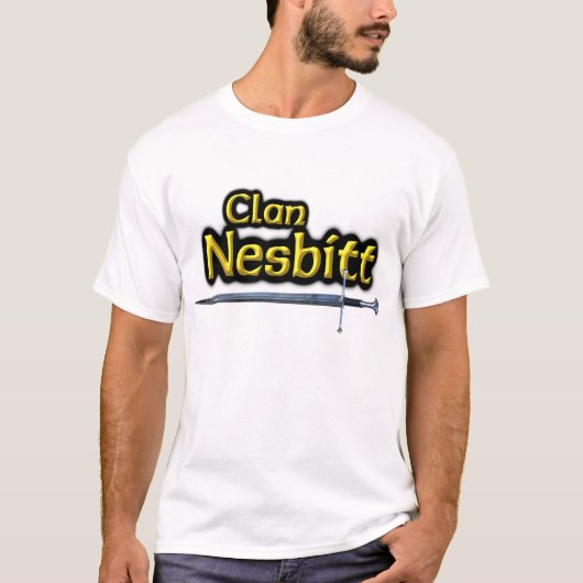 Clan Nesbitt Geïnspireerd Schots T-shirt (Voorkant)