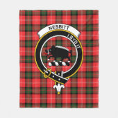 Clan Nesbitt Tartan Pset Fleece Deken (Voorkant)