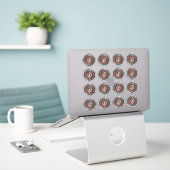 Clan Nicholson Crest & Knoop van het tartan Sticker (Laptop op bureau)