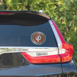 Clan Nicholson Crest & Tartan Knot Sticker