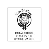 Clan Nicolson Crest Badge  Rubberstempel (Afrduk)