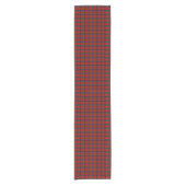 Clan Nicolson Red en Black Scottish Tartan Korte Tafelloper (Voorkant)