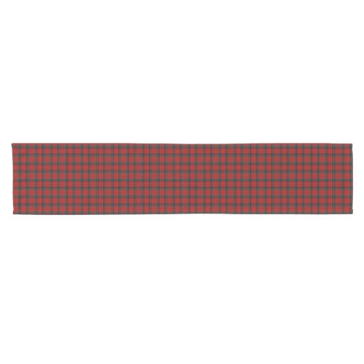 Clan Nicolson Red en Black Scottish Tartan Korte Tafelloper (Horizontaal)