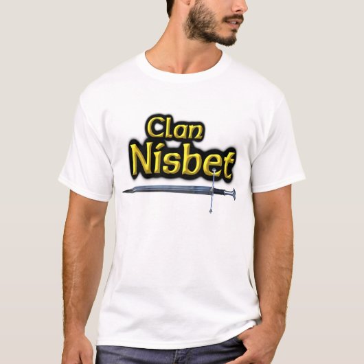 Clan Nisbet geïnspireerd Schots T-shirt (Voorkant)