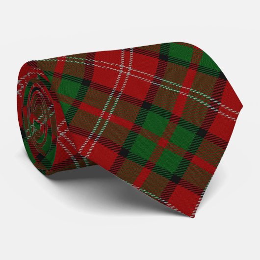 Clan Nisbet Nesbitt Letter N Monogram Tartan Strop Stropdas (Opgerold)