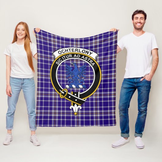 Clan Ochterlony Schotse Plaid Fleece Deken (In situ)