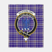 Clan Ochterlony Tartan Pset Fleece Deken (Voorkant)