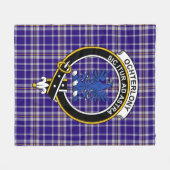 Clan Ochterlony Tartan Pset Fleece Deken (Voorkant (Horizontaal))