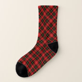 Clan O'Connell Tartan Red en Black Pset Sokken (Links - buitenkant)