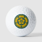 Clan Oda Crest (Kamon) Golf Balls Golfballen (Voorkant)