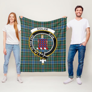 Clan Ogilvie Hunting Ancient Tartan Pset Fleece Deken