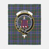 Clan Ogilvie Hunting Modern Tartan Pset Fleece Deken (Voorkant)