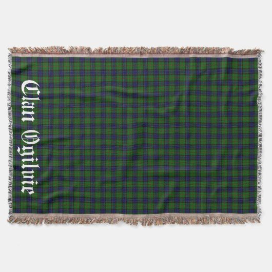 Clan Ogilvie Tartan Pset Deken (Voorkant)