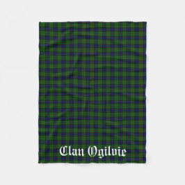 Clan Ogilvie Tartan Pset Fleece Deken