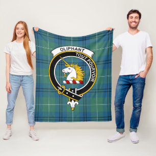 Clan Oliphant Ancient Tartan Pset Fleece Deken