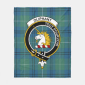Clan Oliphant Ancient Tartan Pset Fleece Deken (Voorkant)