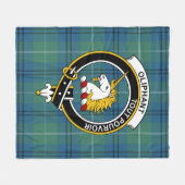 Clan Oliphant Ancient Tartan Pset Fleece Deken (Voorkant (Horizontaal))