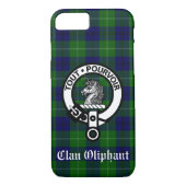 Clan Oliphant Crest Badge en Tartan Case-Mate iPhone Case (Achterkant)