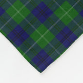 Clan Oliphant Crest Badge en Tartan Fleece Deken (Hoek)