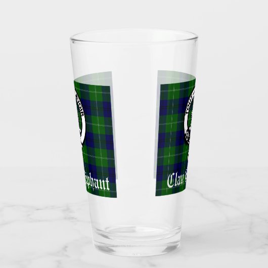 Clan Oliphant Crest Badge en Tartan Glas (Links)