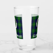 Clan Oliphant Crest Badge en Tartan Glass Glas (Links)