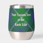Clan Oliphant Crest boven Tartan (Achterkant)