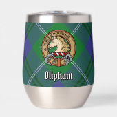 Clan Oliphant Crest boven Tartan (Voorkant)
