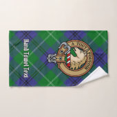 Clan Oliphant Crest boven Tartan Bad Handdoek (Handdoek)