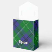 Clan Oliphant Crest boven Tartan Bedankdoosjes (Geopend)
