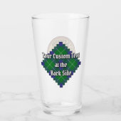 Clan Oliphant Crest boven Tartan Glas (Achterkant)