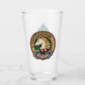 Clan Oliphant Crest boven Tartan Glas (Voorkant)