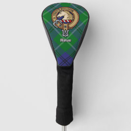 Clan Oliphant Crest boven Tartan Golfheadcover