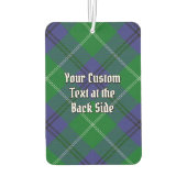 Clan Oliphant Crest boven Tartan Luchtverfrisser (Achterkant)