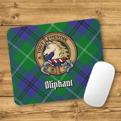 Clan Oliphant Crest boven Tartan Muismat