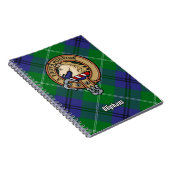 Clan Oliphant Crest boven Tartan Notitieboek (Rechterzijde)